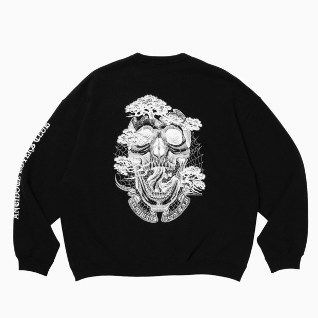 Bonsai Skull Loopwheel Sweat Crew 【Antidote Buyers Club &times; TRADMAN'S BONSAI】 詳細画像